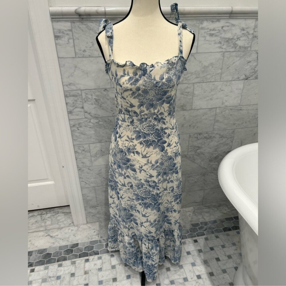 Aritzia Sunday Best French Toile Midi Dress